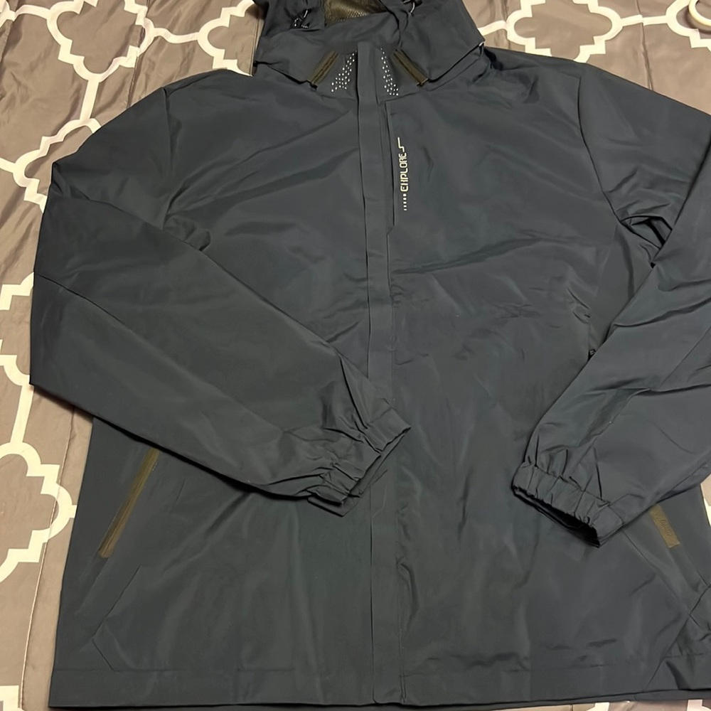 Blue Windbreaker